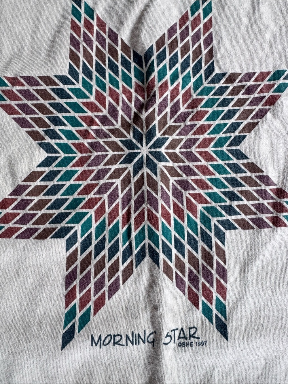 Vintage 1997 Morning Star Quilting T-Shirt - size XXLarge - Picture 4 of 6